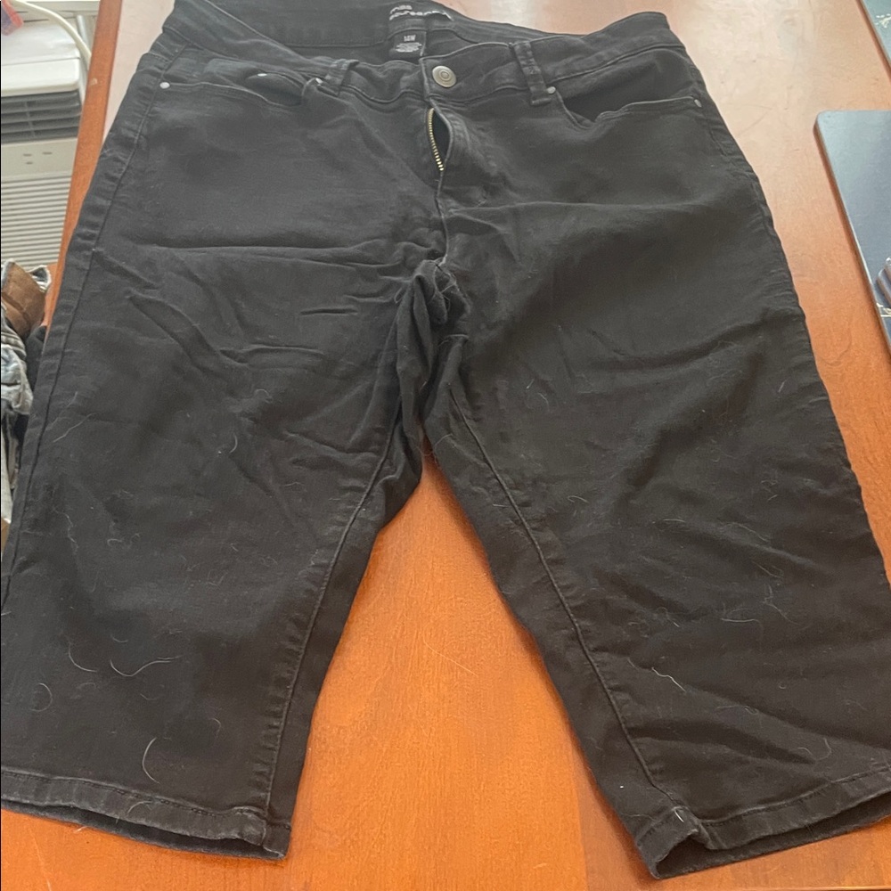 Black Denim capris